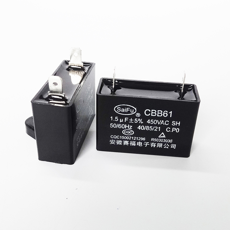 CBB61-450VAC-1.5uF-Solo 2 de certificación de tapar